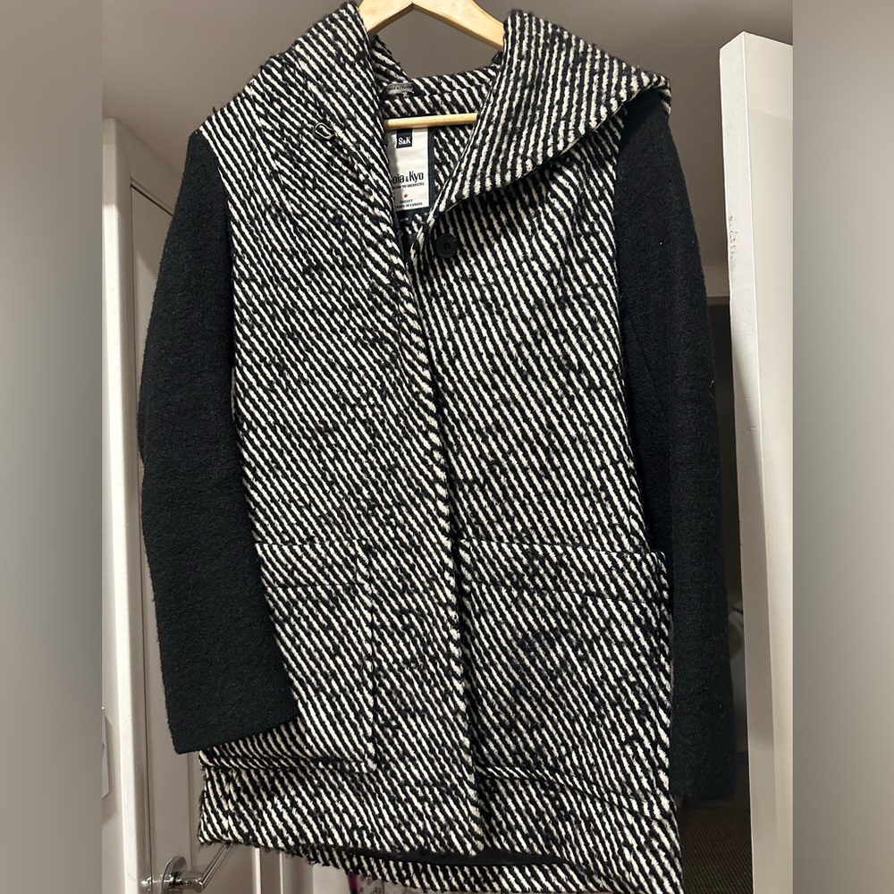 Soia & Kyo wool hooded coat
